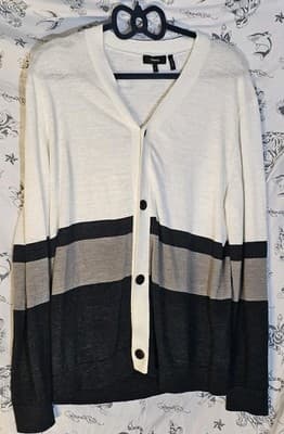Theory Men's Laurus Linen Cardigan L