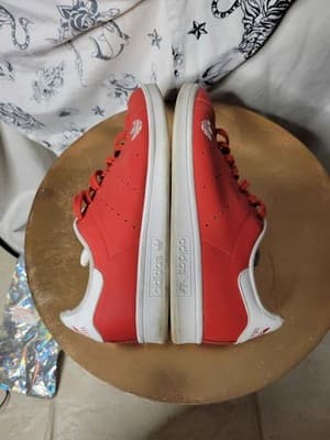 Men's Adidas Red Stan Smith (Size 9) - Thumbnail 5