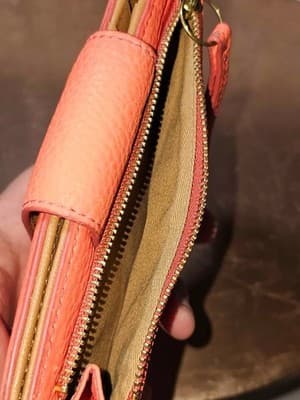 Fossil Emma RFID Tab Red Leather Wallet Clutch SL7154 - Thumbnail 7