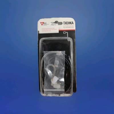 TXEHKA Lapel Earphone/Microphone w/ PTT Switch for Kenwood Ultra Slim - Image 1