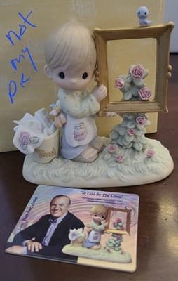 Precious Moments "To God Be The Glory" Limited Edition Figurine From 2000 E2823R - Thumbnail 5