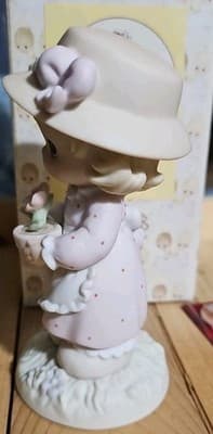 Precious Moments Figurine, "A Poppy For You", 1994, 5 1/2 Inches Tall - Thumbnail 3