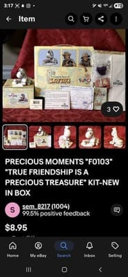 Lot Of 10 Precious Moments Retired, Special/Limited Edition & Collector's Club - Thumbnail 18