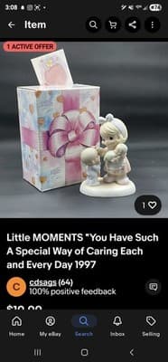 Lot Of 10 Precious Moments Retired, Special/Limited Edition & Collector's Club - Thumbnail 22