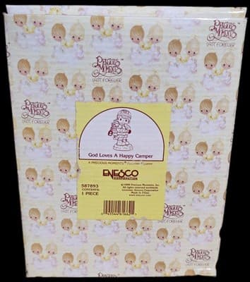 Precious Moments "God Loves A Happy Camper" #587893 Made In 1999 - Image 1