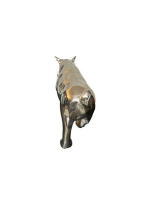 Rhino Collection Aluminium Rhinocero Table Top Statue Sculpture - Thumbnail 6
