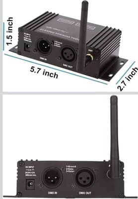 DMX512 Controller 2.4G Wireless Transmitter Receiver LCD Display (Stage Lights) - Thumbnail 3