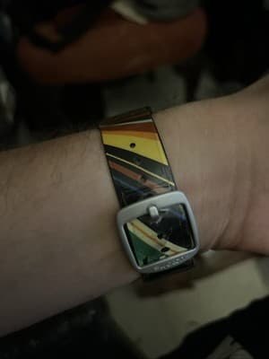 RARE Swatch Vinyl Hour, DJ, SUDB108 Men's Watch, 43 mm Case, Needs Battery - Thumbnail 2