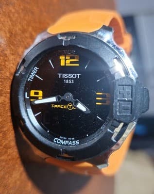 Tissot T-Race Touch Men's Watch Orange Band Silver/Black Face Needs Side Buttons - Thumbnail 14