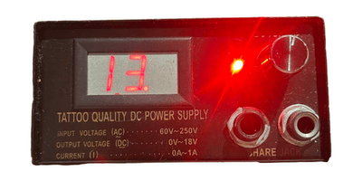 Tattoo Machine LCD Digital DC Power Supply 18V 1A Dual Liner Shader - Thumbnail 4