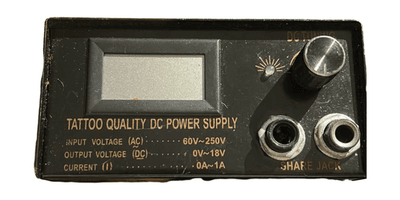Tattoo Machine LCD Digital DC Power Supply 18V 1A Dual Liner Shader - Thumbnail 2