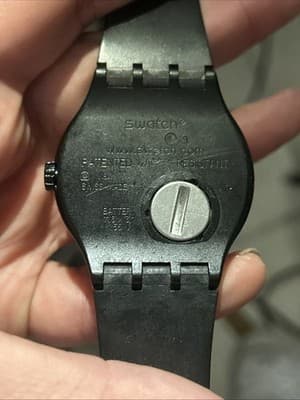 RARE Swatch Vinyl Hour, DJ, SUDB108 Men's Watch, 43 mm Case, Needs Battery - Thumbnail 6
