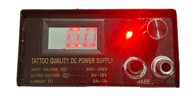 Tattoo Machine LCD Digital DC Power Supply 18V 1A Dual Liner Shader - Thumbnail 3