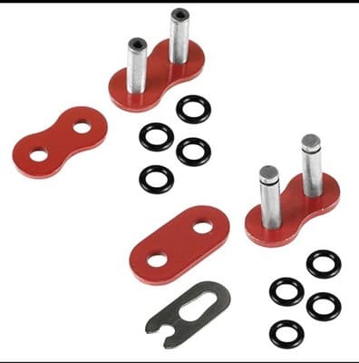 Red Drive Chain 520 X 120 Links ATV | Quad 520-Pitch 120-Links with O-Ring - Thumbnail 2