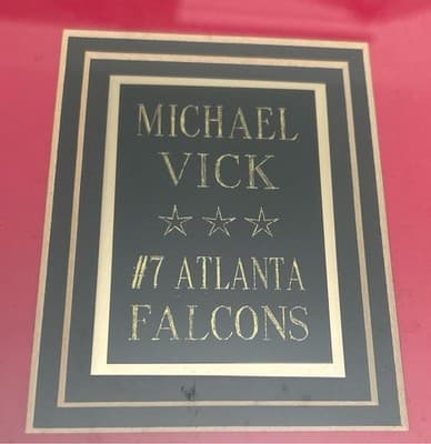 Michael Vick Autographed 8x10 Photo + Atlanta Falcons Commemorative Coin - Thumbnail 3