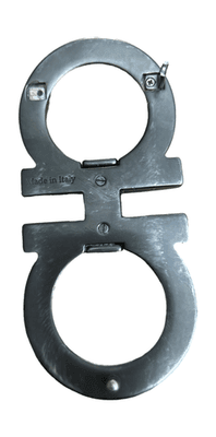 Salvatore Ferragamo Grey Gancini Buckle 35mm Belts (Missing post on back) - Thumbnail 4