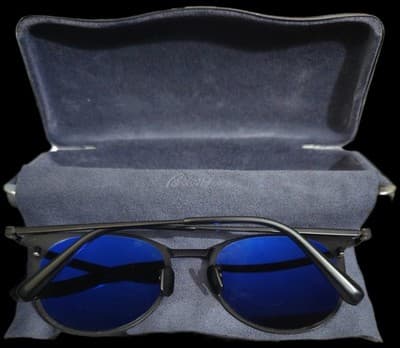 Brioni Sunglasses BR0012S 001 Black With Smoke Lenses Beta Titanium 51-19-145 - Thumbnail 2