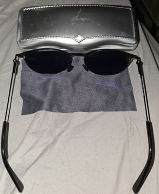 Brioni Sunglasses BR0012S 001 Black With Smoke Lenses Beta Titanium 51-19-145 - Thumbnail 10