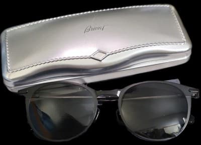 Brioni Sunglasses BR0012S 001 Black With Smoke Lenses Beta Titanium 51-19-145 - Thumbnail 11