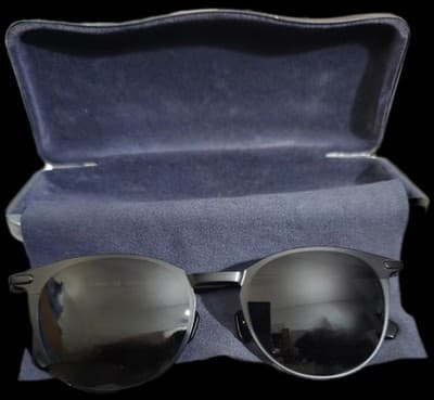 Brioni Sunglasses BR0012S 001 Black With Smoke Lenses Beta Titanium 51-19-145 - Thumbnail 13