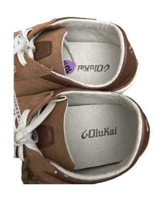 OluKai Punini Men's Suede Sneakers Tan Toffee Casual Lace Up (Size 10.5) - Thumbnail 4