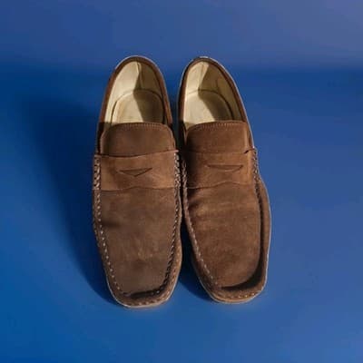 Bespoke Minimalist Turpin Loafer Brown Seude (Vero Cuoio Soles) Men's Size 43