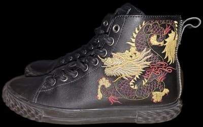 Giuseppe Zanotti Sneakers High Top BLABBER Shoes 44 EU Size Dragon Embroidered - Thumbnail 8