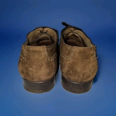 Gabriele Peluso Napoli Brown Seude Oxford Wingtip Dress Shoes 41.5 EU Men's 8.5 - Thumbnail 5