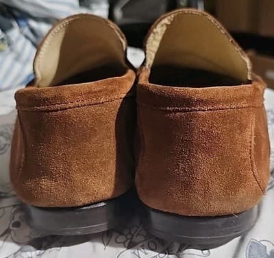 Bespoke Minimalist Turpin Loafer Brown Seude (Vero Cuoio Soles) Men's Size 43 - Thumbnail 4