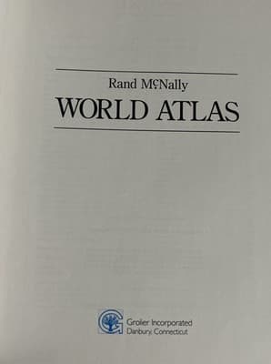 1992 Rand McNally Hardcover World Atlas Book - Thumbnail 4