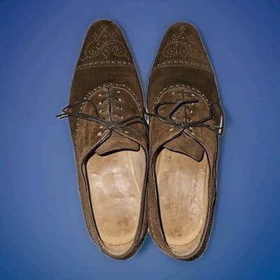 Gabriele Peluso Napoli Brown Seude Oxford Wingtip Dress Shoes 41.5 EU Men's 8.5 - Thumbnail 4