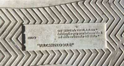 Off-White Vulcanized High Tops Canvas White Black Virgil Abloh (Size 45 Euro) - Thumbnail 3