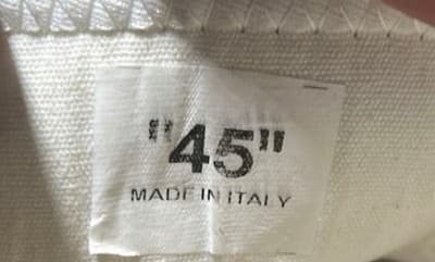 Off-White Vulcanized High Tops Canvas White Black Virgil Abloh (Size 45 Euro) - Thumbnail 4