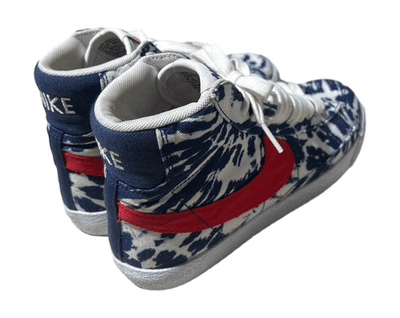 Nike Blazer Mid 77 Blue Red Tie Dye Canvas CZ7874-600 Youth Size 7 - Thumbnail 5