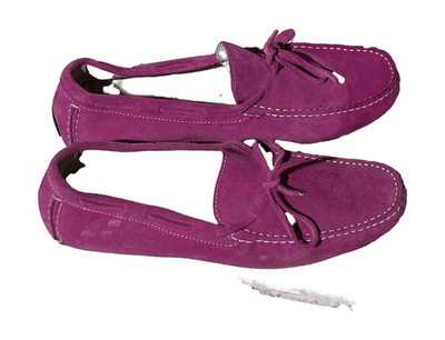 The Men’s Store Bloomingdale’s Italian Pink Fuchsia Suede Men’s Bow Loafers - Thumbnail 2