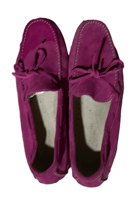 The Men’s Store Bloomingdale’s Italian Pink Fuchsia Suede Men’s Bow Loafers