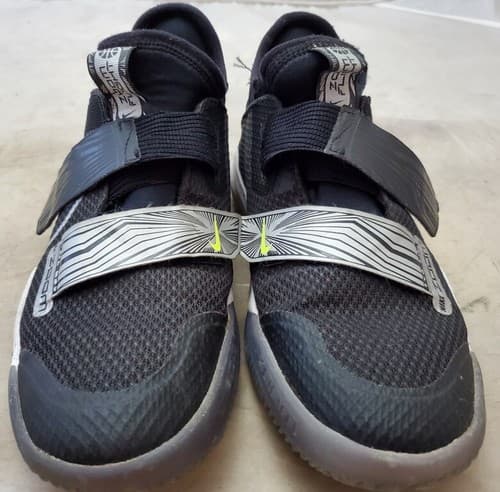 Nike Zoom Flight (GS) Black White Basketball Fashion Shoes Youth Size 4.5Y US - Image 1