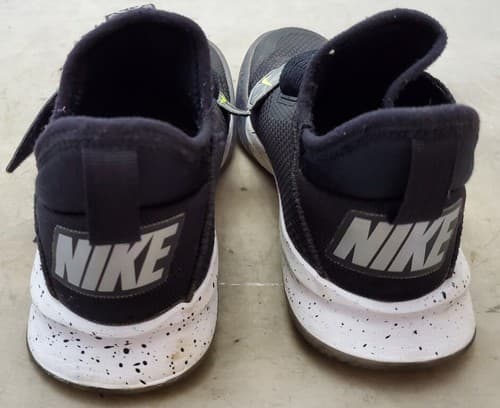 Nike Zoom Flight (GS) Black White Basketball Fashion Shoes Youth Size 4.5Y US - Thumbnail 3