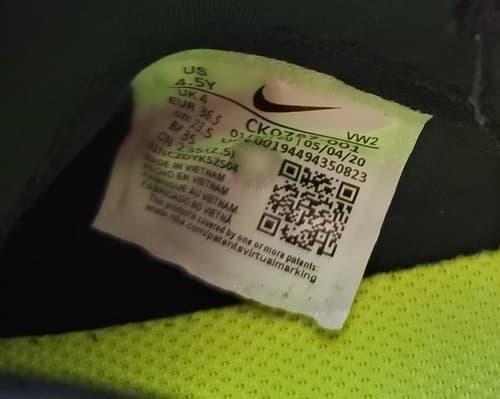 Nike Zoom Flight (GS) Black White Basketball Fashion Shoes Youth Size 4.5Y US - Thumbnail 6