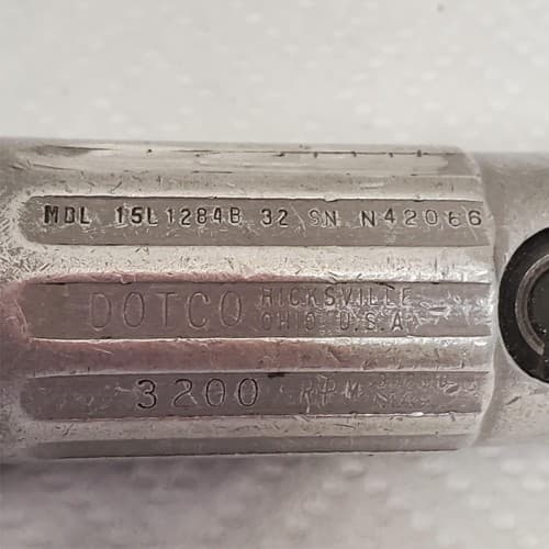 Dotco 90° Angle Drill Model 15L1284B Serial No. N42066 3200 RPM Used AL40 - Thumbnail 3