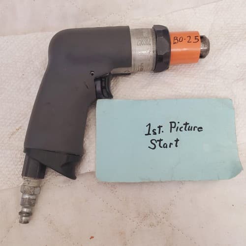 Ingersoll Rand 4500 RPM 1/4 Inch Chuck Pistol Grip Air Drill BO-25 - Image 1