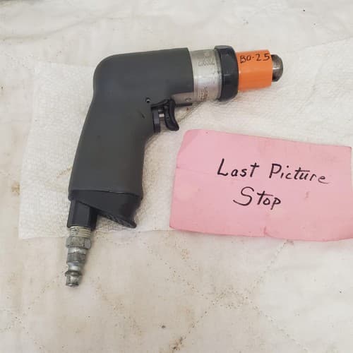 Ingersoll Rand 4500 RPM 1/4 Inch Chuck Pistol Grip Air Drill BO-25 - Thumbnail 6