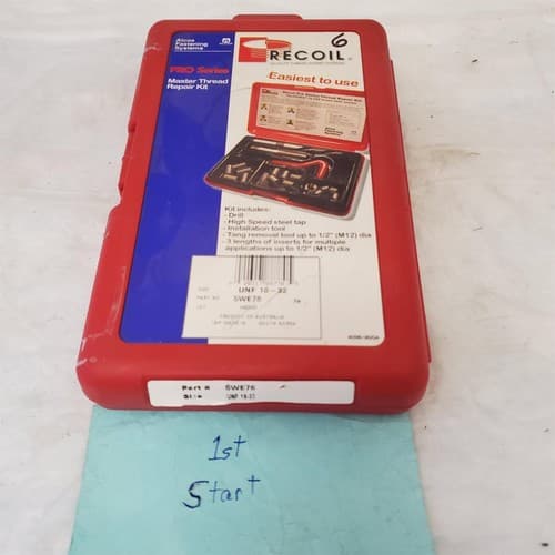 Recoil Quality Thread Insert Systems Pro Series Thread Repair Kit- 5WE76 #6 - Image 1