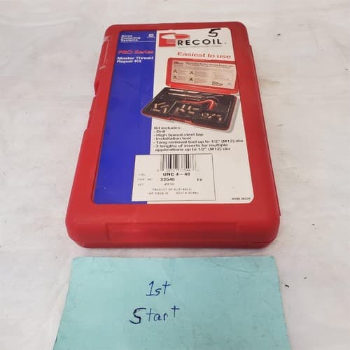 Recoil Quality Thread Insert Systems Pro Series Thread Repair Kit- 33546 #5 - Image 1