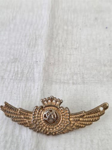 Military Style Wings Badge Brooch - Thumbnail 3