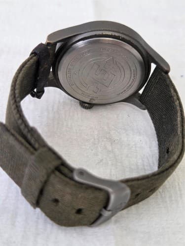 Timex Expedition Indiglo WR 50M Scout Black Dial Green Strap Watch - Thumbnail 5