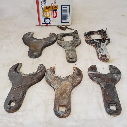 Lot of Assorted Large Vintage Wrench Open End LOT-666 - Thumbnail 3