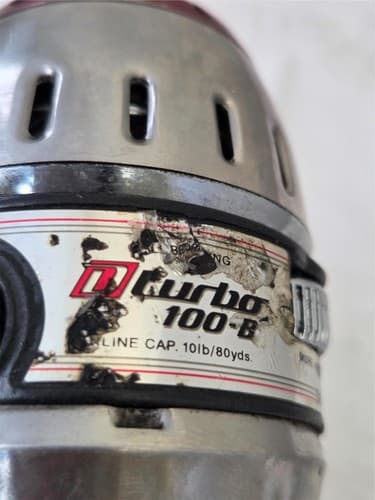 Daiwa Turbo 100-B Line cap 10lb/ 80yds Closed Face Spinning Reel - Thumbnail 7