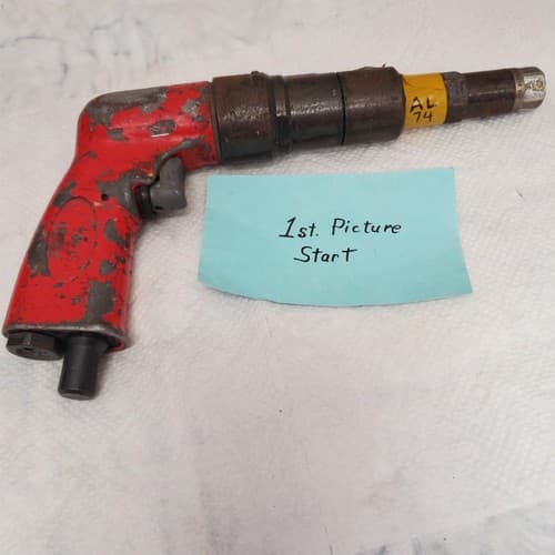 Vintage Pneumatic Rivet Gun Model Air Tool Industrial AL74 - Image 1