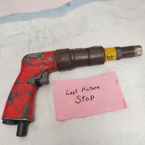 Vintage Pneumatic Rivet Gun Model Air Tool Industrial AL74 - Thumbnail 6